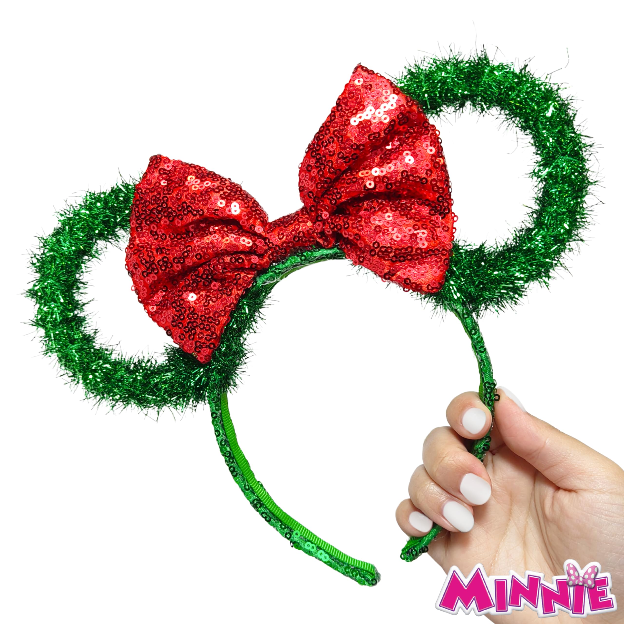 LUV HER Christmas headband with jingle bells enhances festive cheer