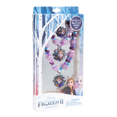 LUV HER Disney Frozen bead bracelet close-up showing bright colors for imaginative dress-up play