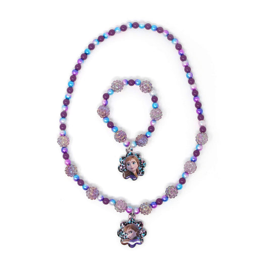 LUV HER Disney Frozen bead necklace close-up with vibrant accents for styling creativity