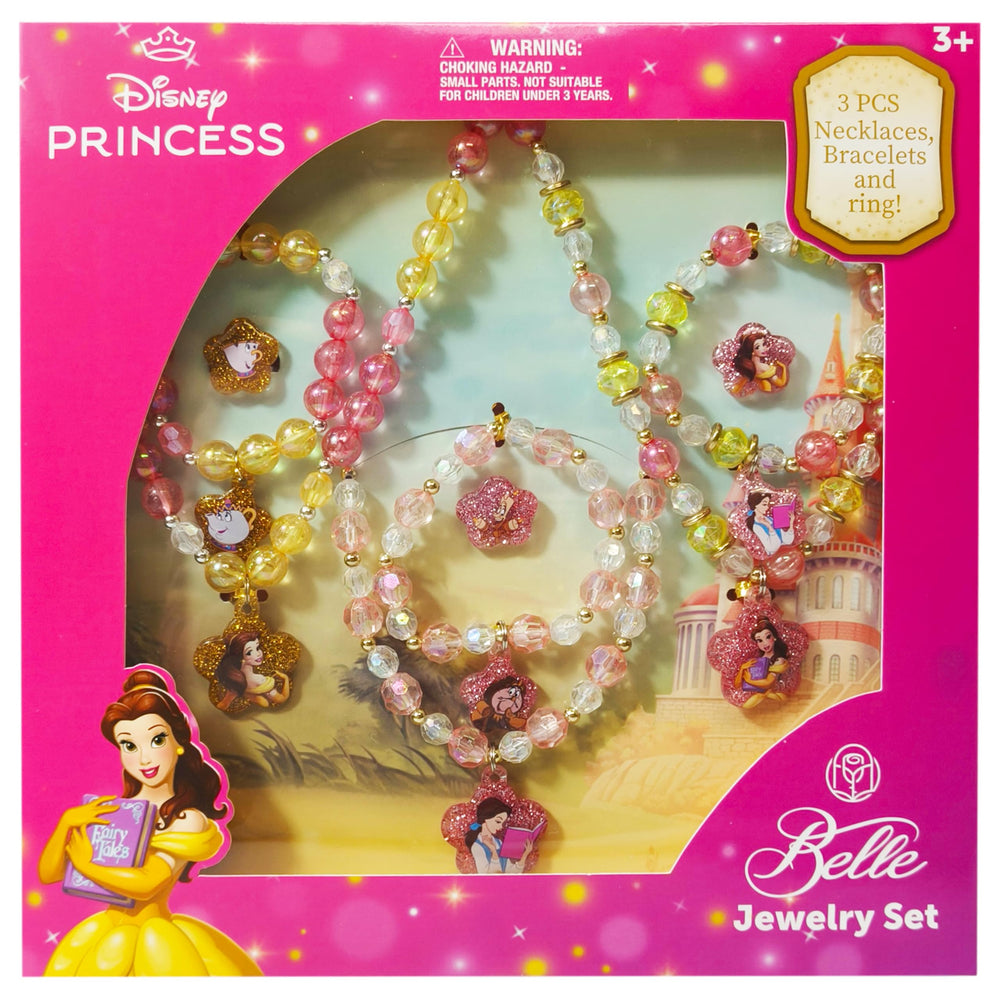 LUV HER Disney Princess Belle necklace for imaginative dress-up play and fine motor practice.