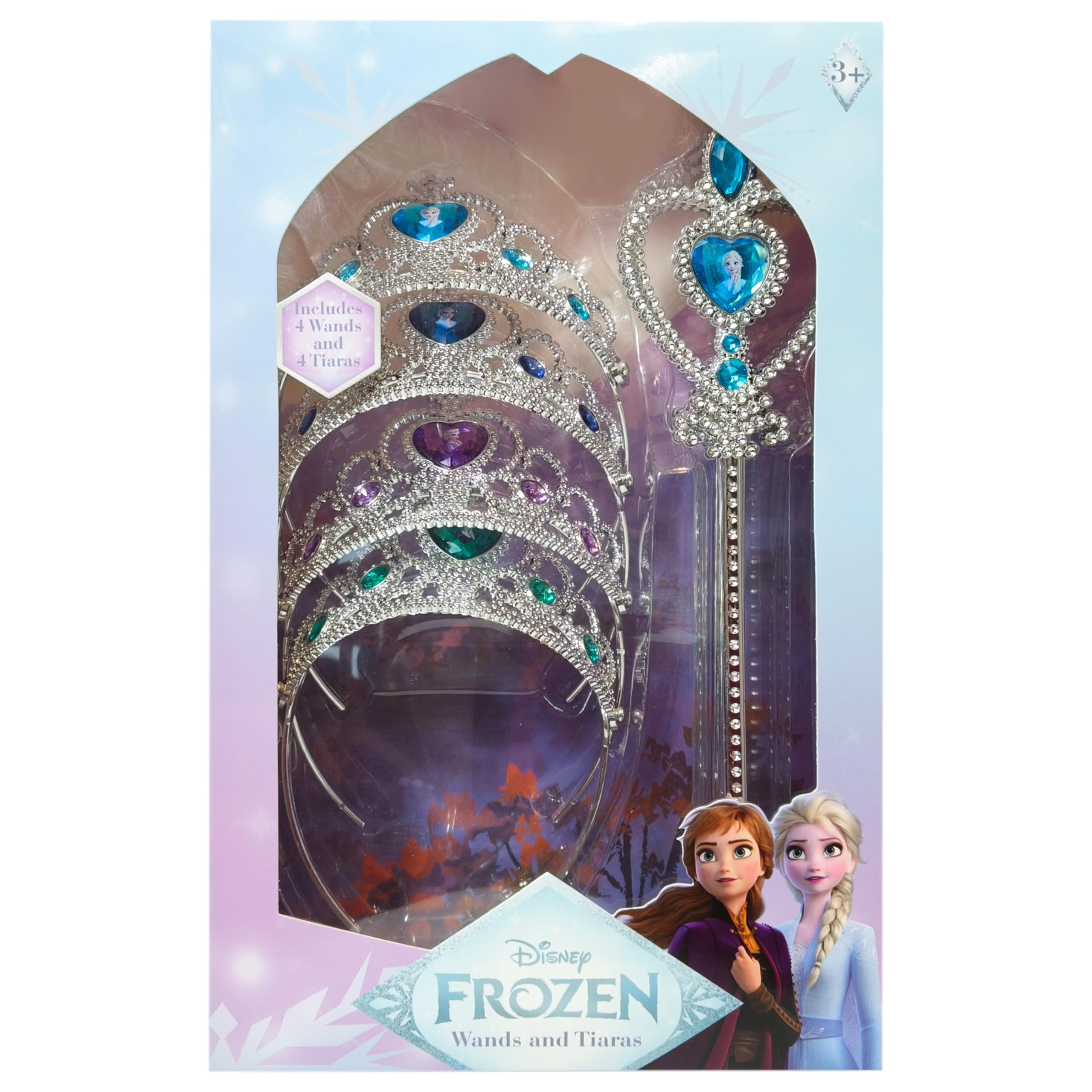 LUV HER Frozen crown set with four tiaras sparks imaginative dress-up for group play