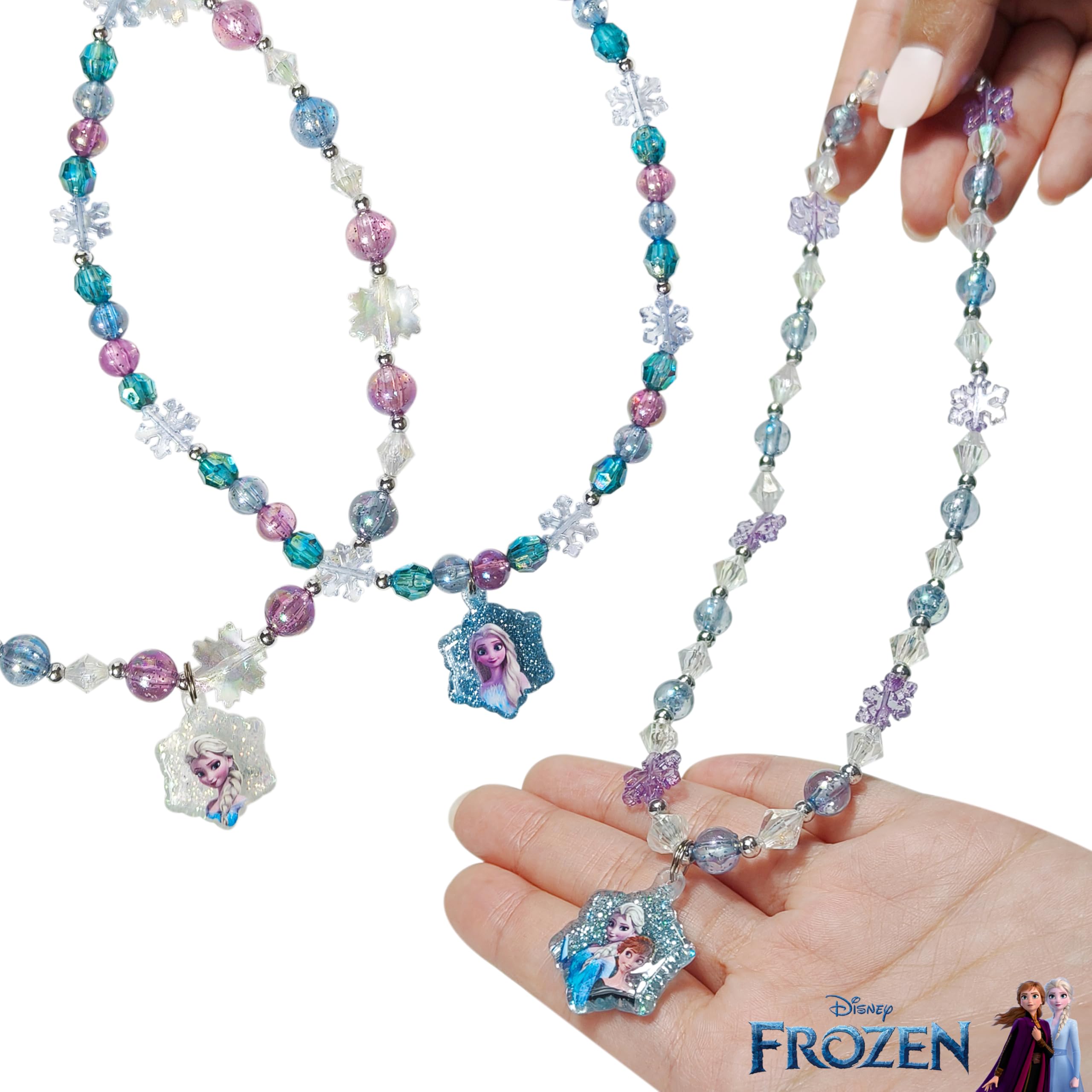 LUV HER Frozen jewelry box set keeps accessories organized for playtime.