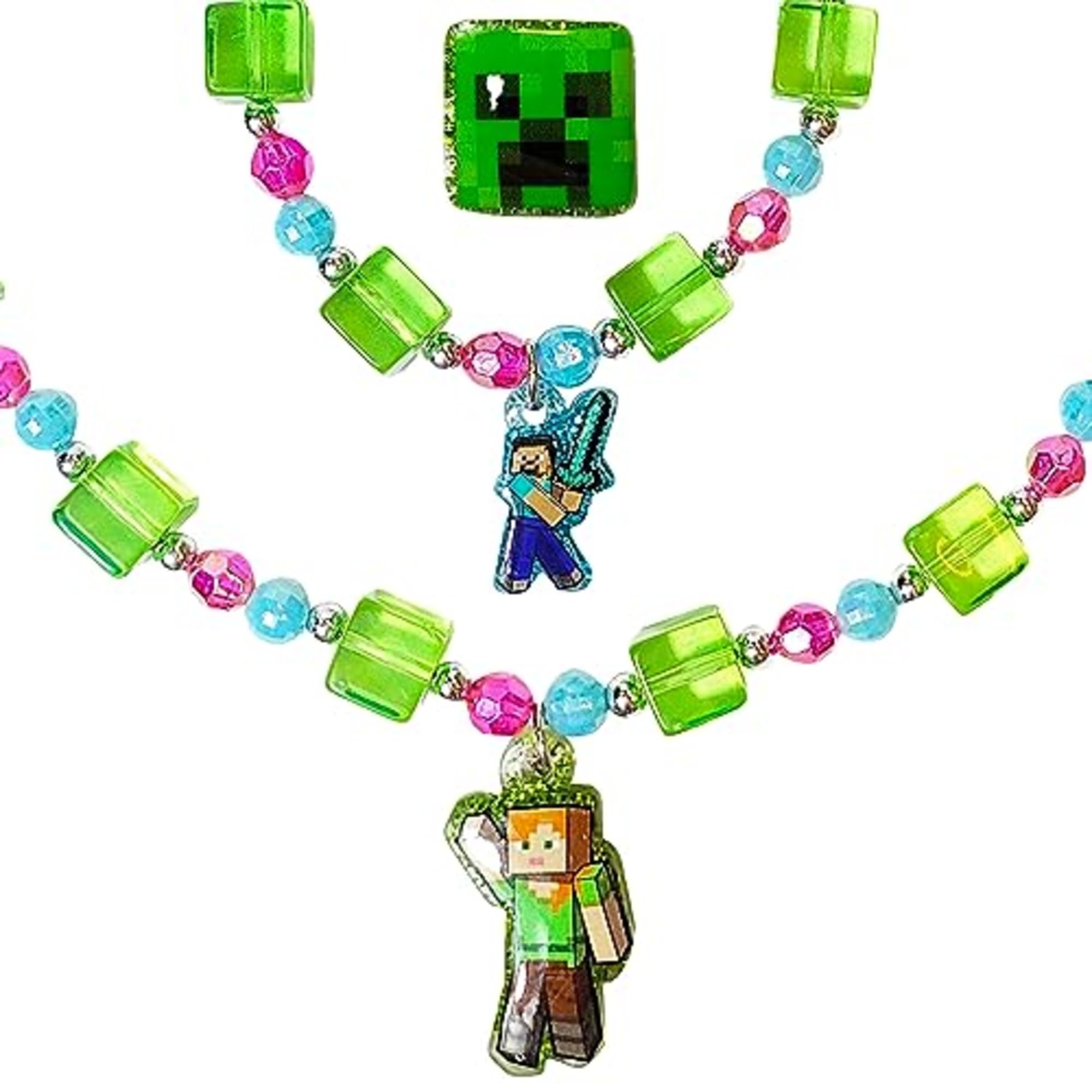LUV HER Minecraft Girls Jewelry Box Set 3-Piece complete dress-up kit for imaginative play.