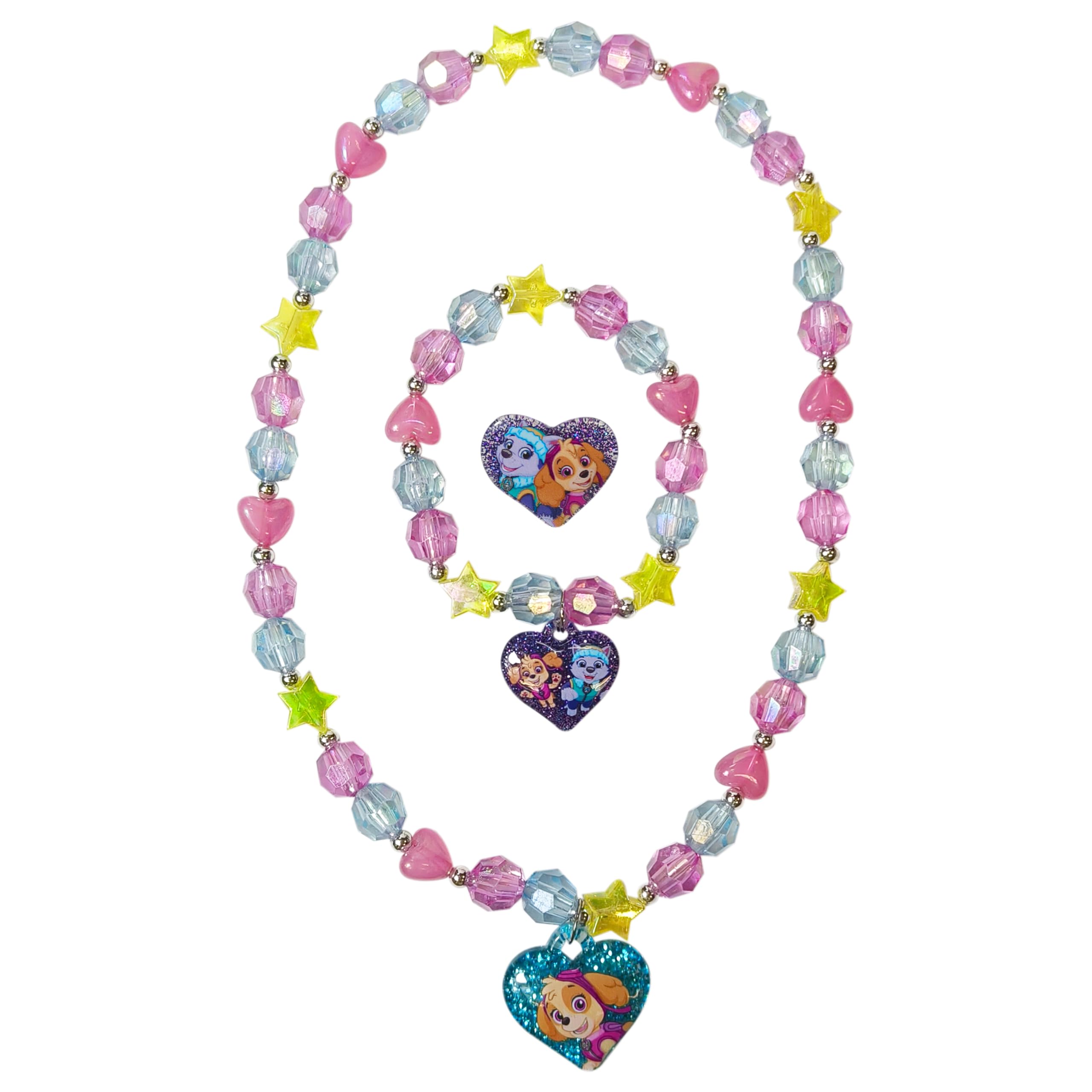 LUV HER Paw Patrol ring, bright beads easy for ages 3+.