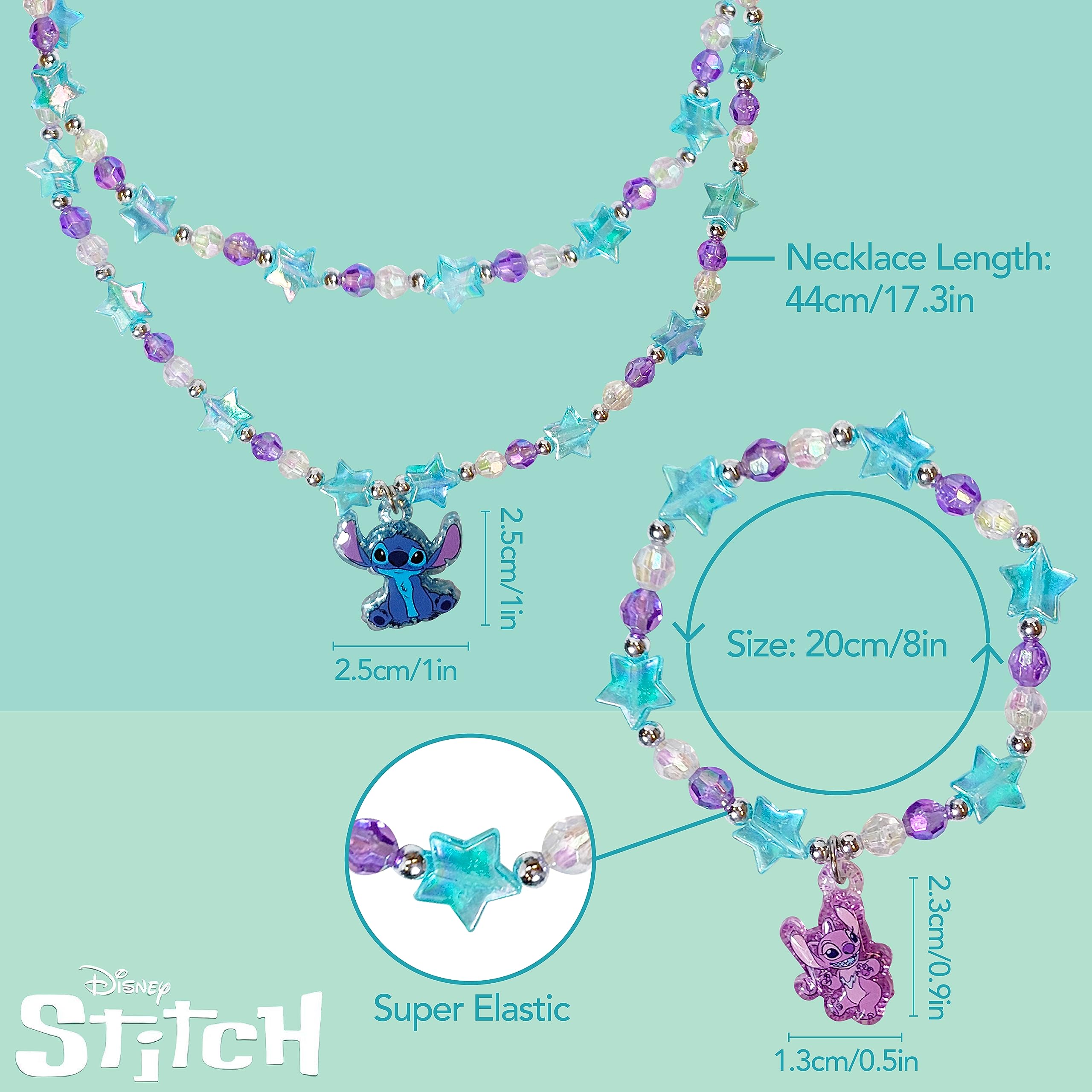 LUV HER Stitch Play bracelet with emblem text for coordinated styling