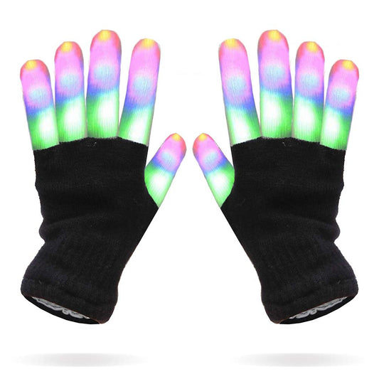 Luwint children LED finger gloves glow in the dark for dazzling performances.
