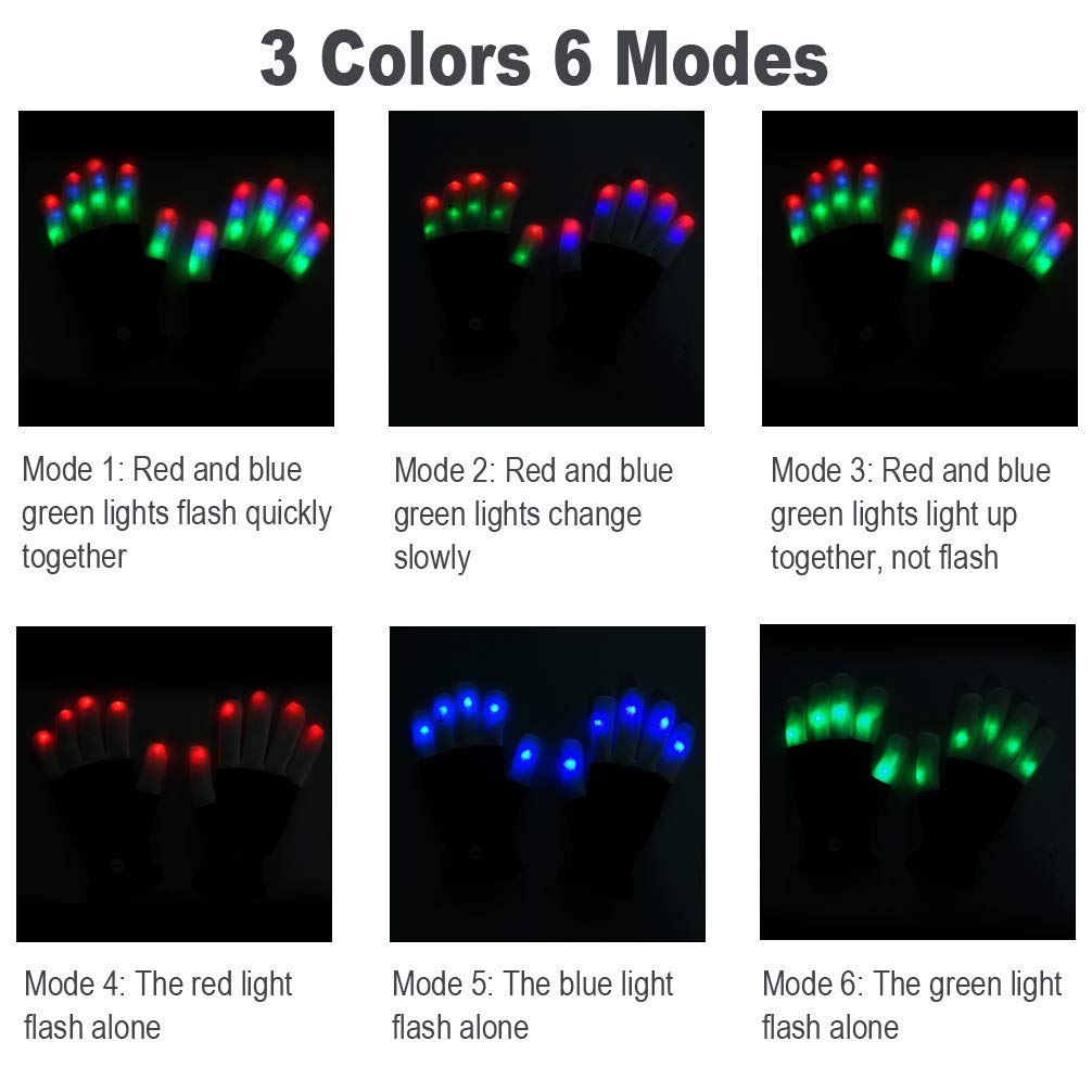 Luwint LED gloves light up dance floors with color-changing motion effects.