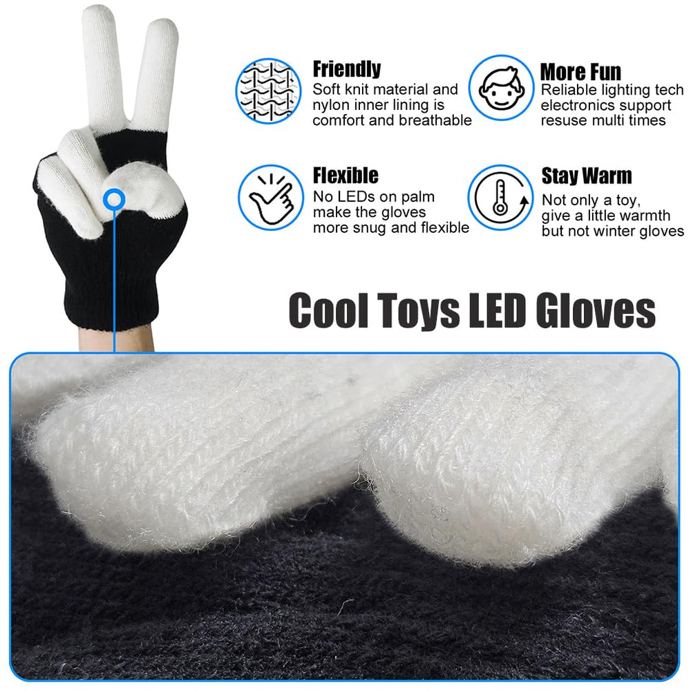 Luwint gloves feature soft knit fabric for comfortable all-night wear.