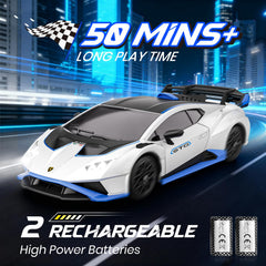 LUXOS RC Lamborghini speed control display for beginner to advanced driving.