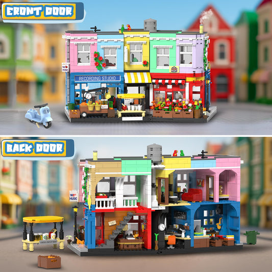 LuxRebuty colorful city street block recording studio adds urban realism to your scene