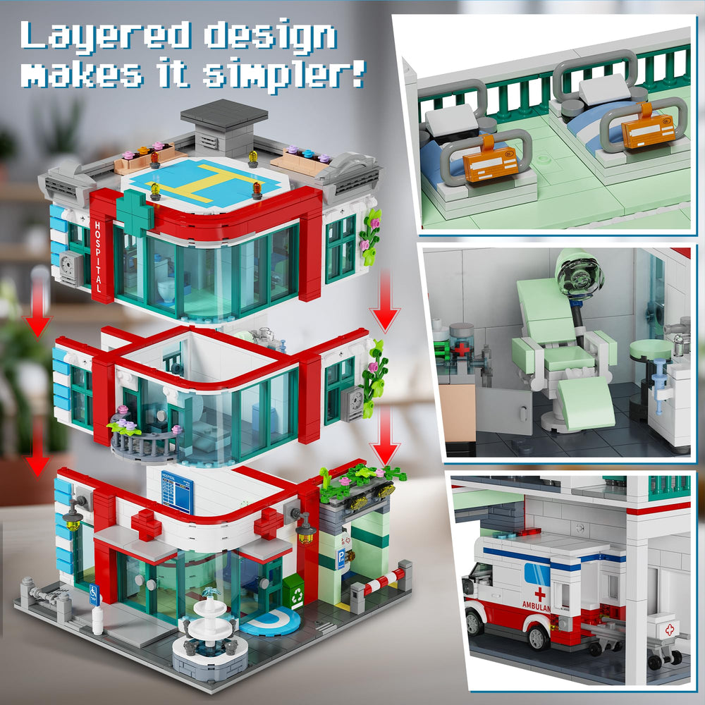 LuxRebuty hospital patient room furniture adds authentic beds and bedside items