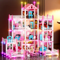 LUYE 11-room doll house layout supports varied play.