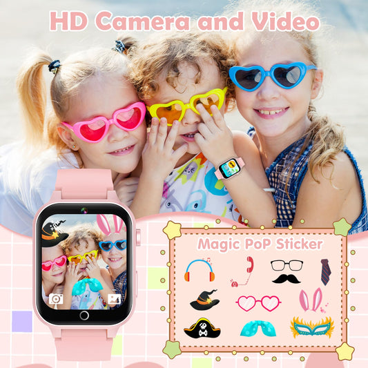 Luyiilo Kids Games Watch with 26 puzzle games to boost reasoning skills.