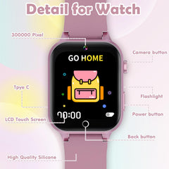 Luyiilo Kids Games Watch battery offers 7 to 14 days of standby power.