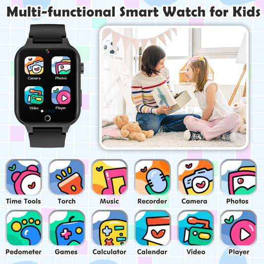 Luyiilo Kids Games Watch camera function, capturing clear moments during adventures.