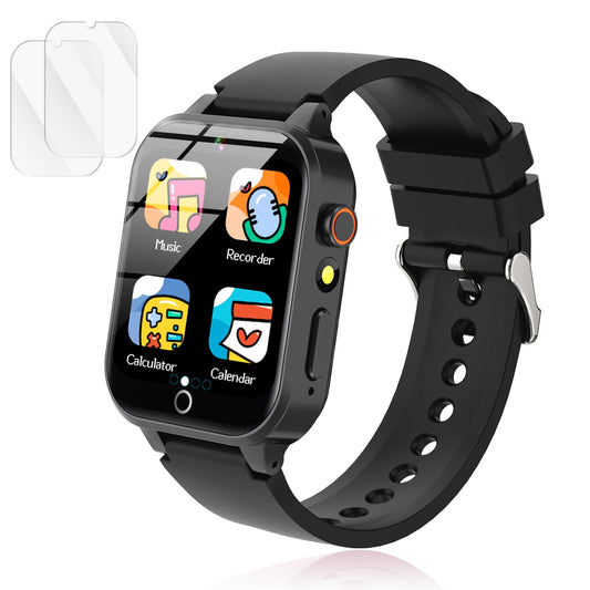 Luyiilo Kids Games Watch front view, rugged design for daily learning.