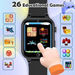 Luyiilo Kids Games Watch game play, 26 puzzles that entertain and teach.