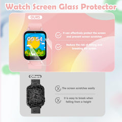 Luyiilo Kids Games Watch soft pink strap stays comfortable.