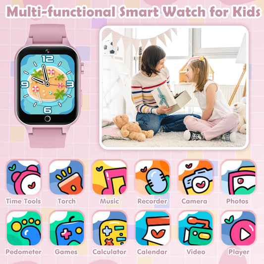 Luyiilo Kids Games Watch touch screen interface for interactive learning.