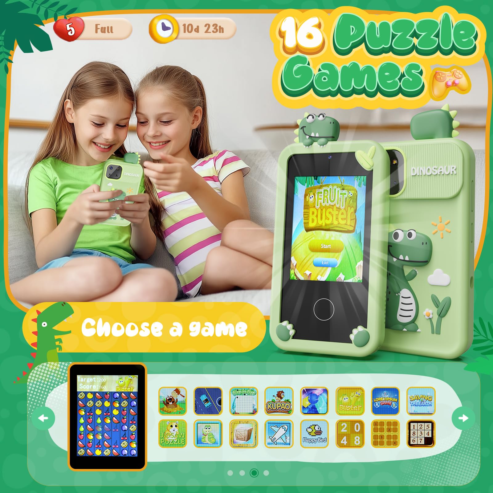 Luyiilo durable silicone shell protects the toy during drops.