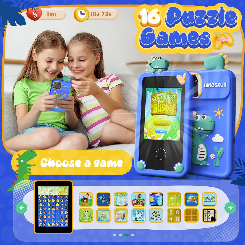 Luyiilo Kids Smart Phone Toy 16 educational games boost learning.