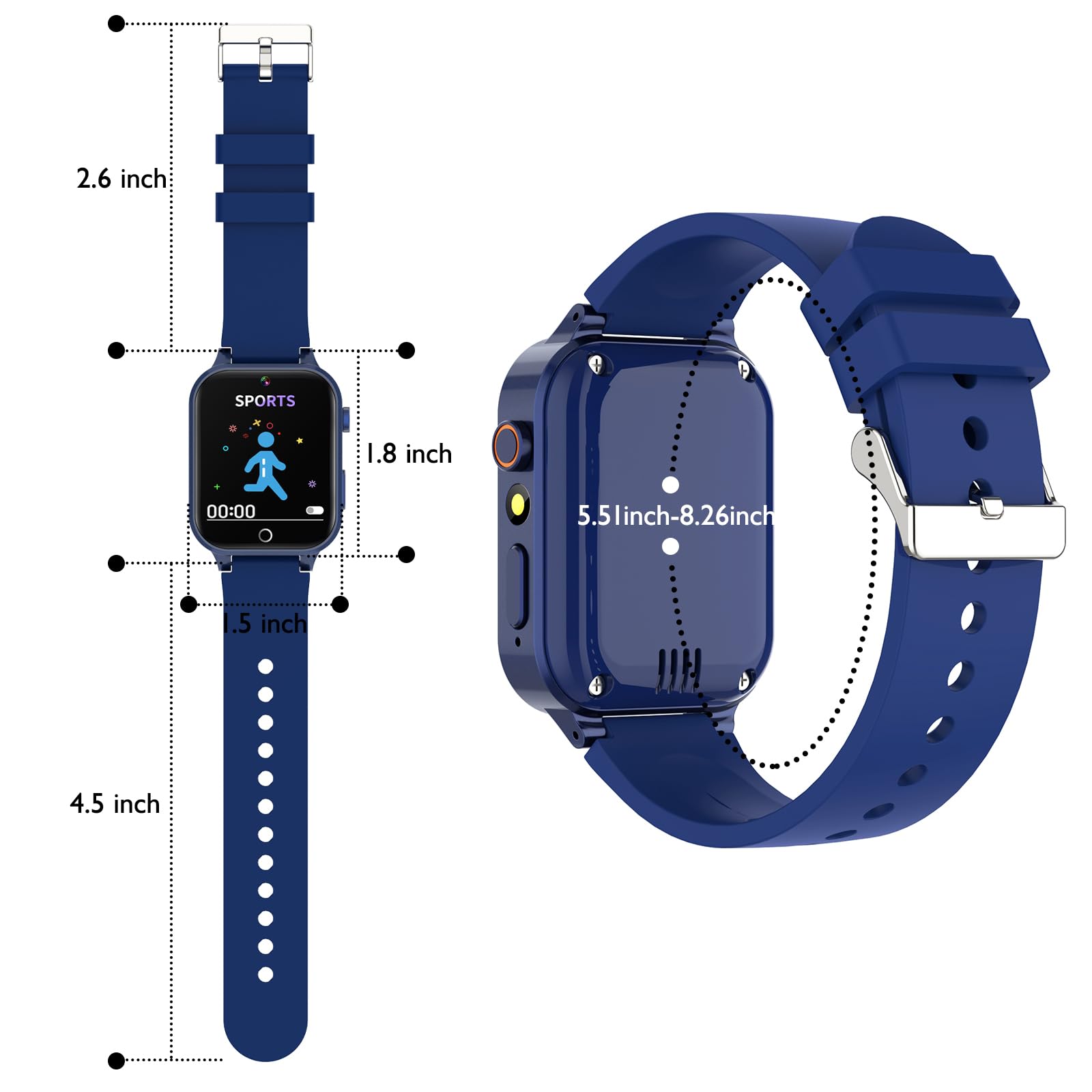 Luyiilo kids smartwatch long battery life for weekend adventures