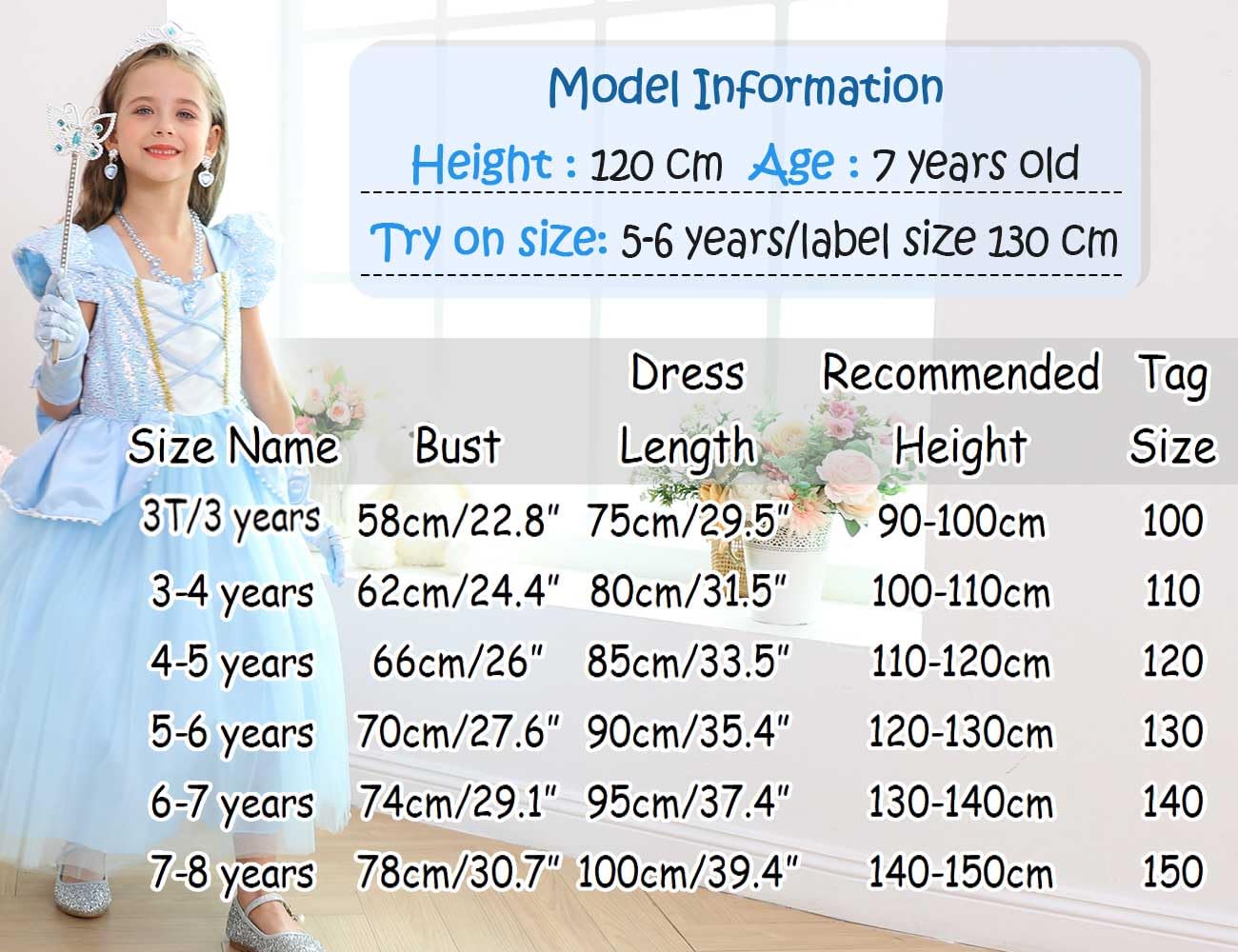 Luzlen three-layer tulle skirt offers elegant volume for character moments.