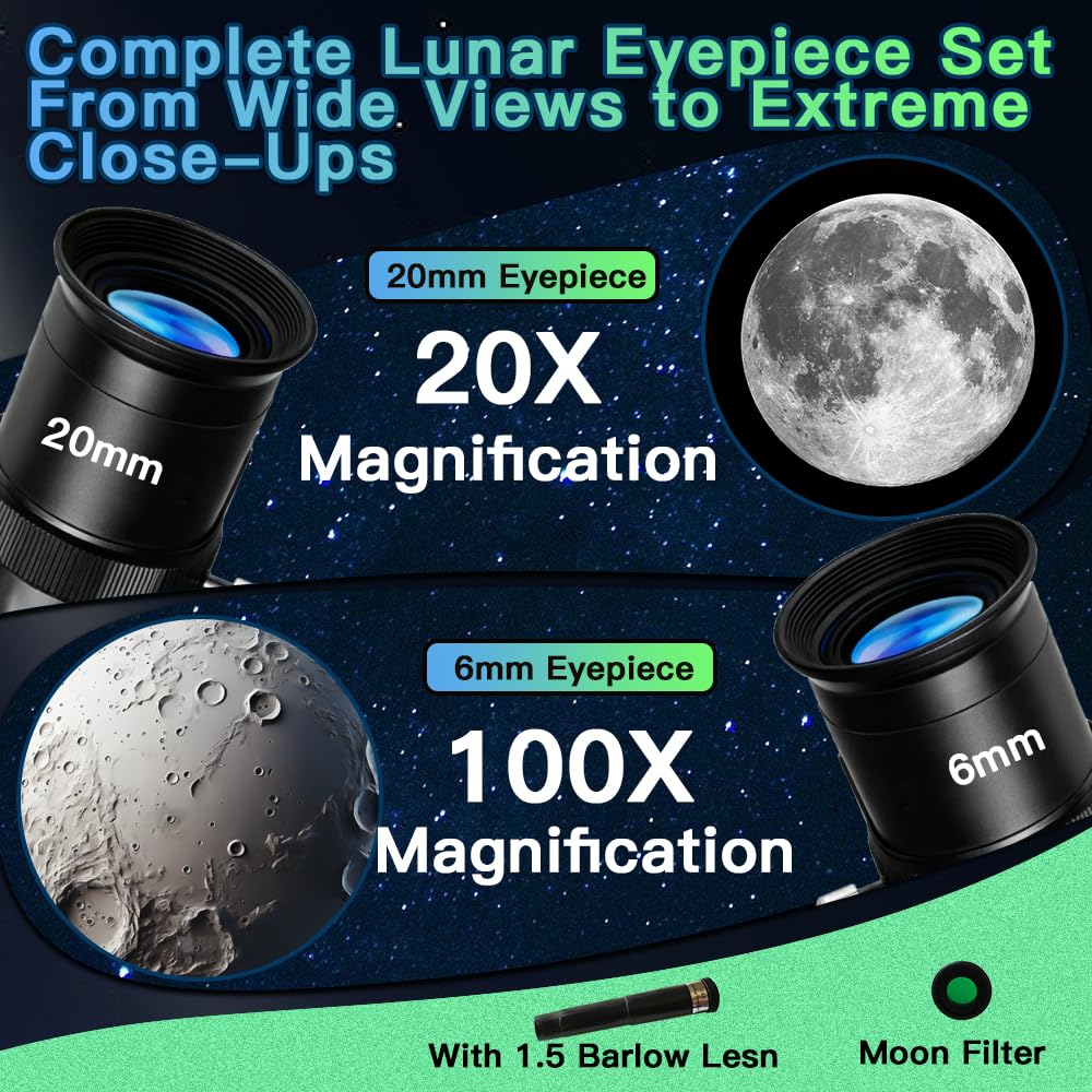Luzsco Kids Telescope finder scope helps locate targets quickly.