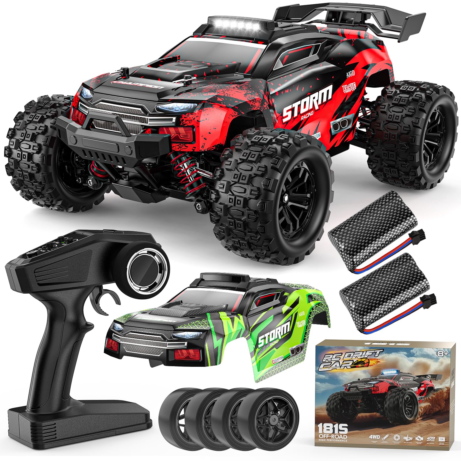 Lvcdzr 1:18 RC car front view for fast outdoor thrills