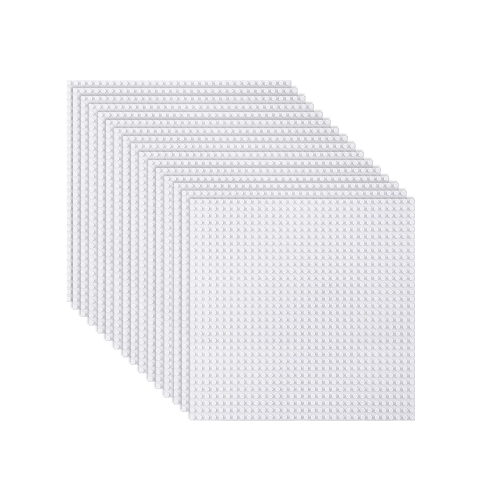 LVHERO baseplates 10x10 white—sturdy surface for long-lasting brick builds.
