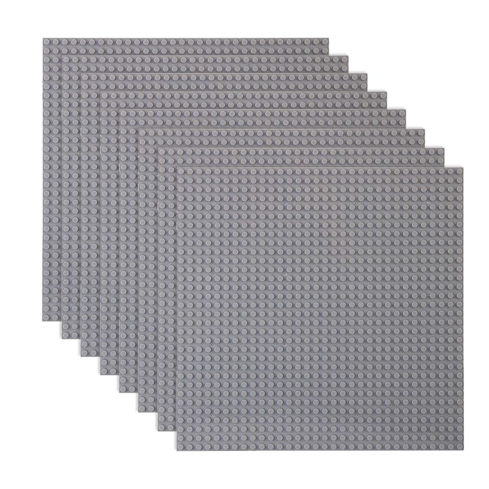 LVHERO classic gray baseplate, 10x10, ideal for expanding play and cross-brand compatibility