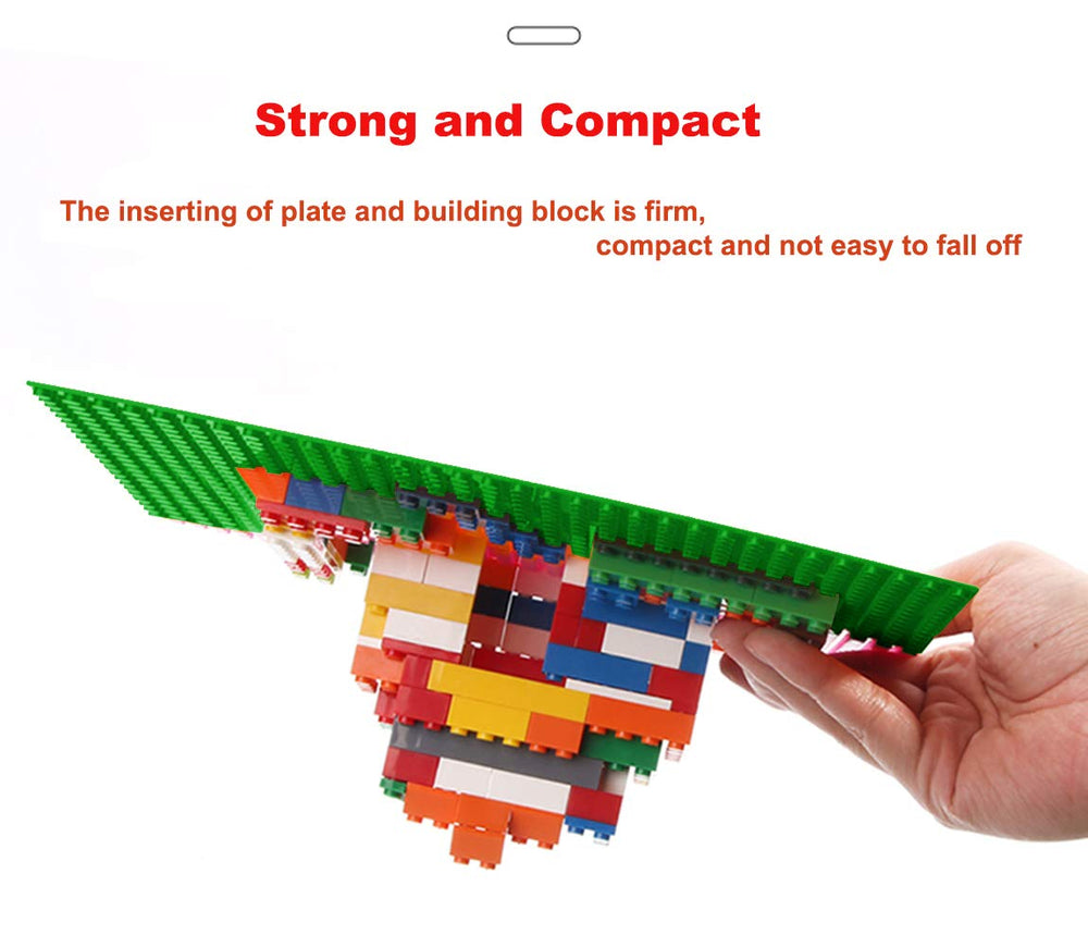 LVHERO kids building with green baseplates for creative play and color