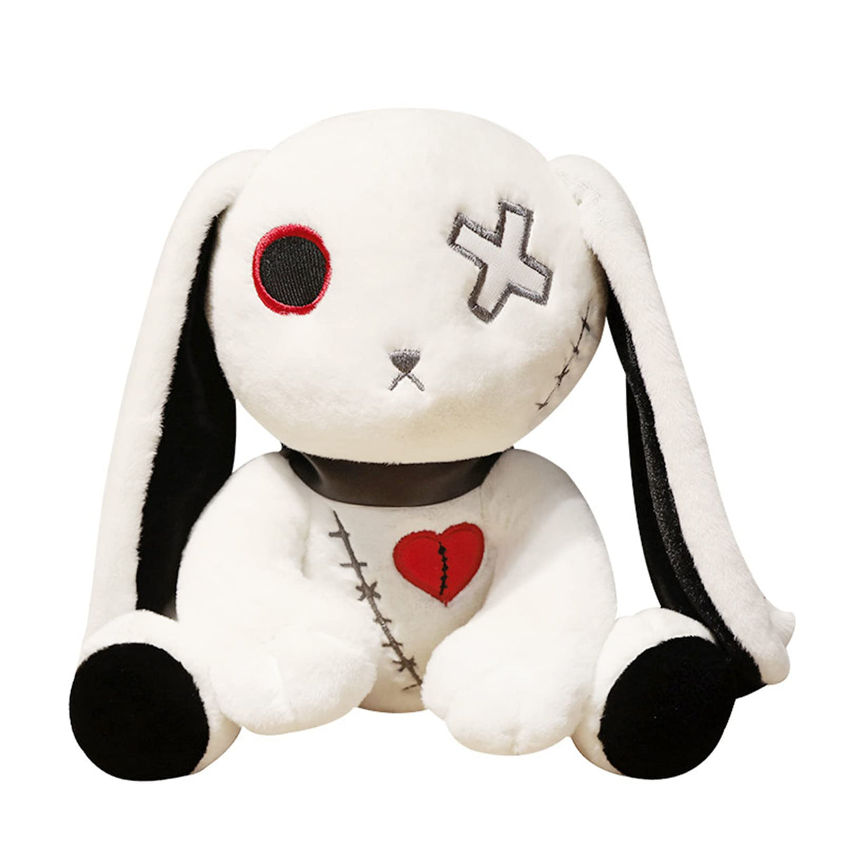 LVQING rabbit plush doll white front view showing soft cuddle appeal