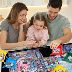 Lwoeo all-in-one puzzle kit ready for home or travel use