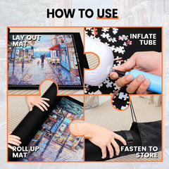 Lwoeo drawstring storage bag keeps puzzles safe and portable