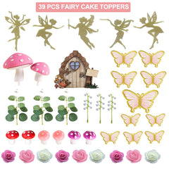 LXASIY big pink mushrooms brighten cupcake decor