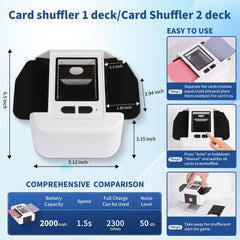 LXJMCWIO shuffler side view with USB-C charging for on the go play