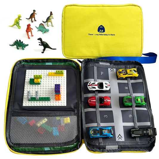 Lycnufrewolf portable play case with dinosaur interior sparks imaginative play on the go.
