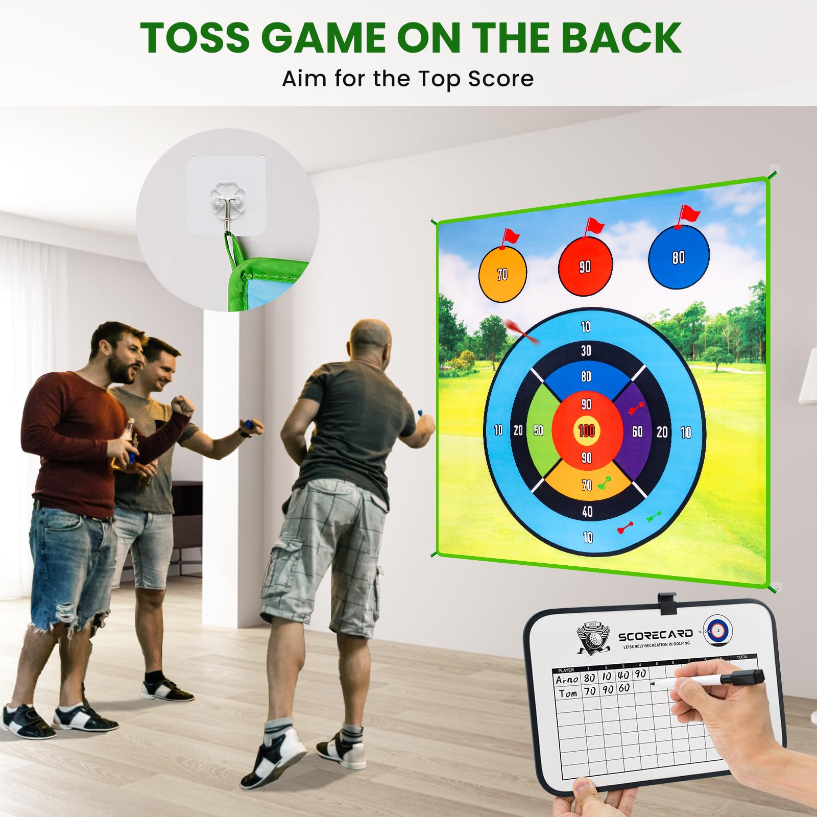 LYDARZ All-weather golf mat designed for indoor or outdoor use.