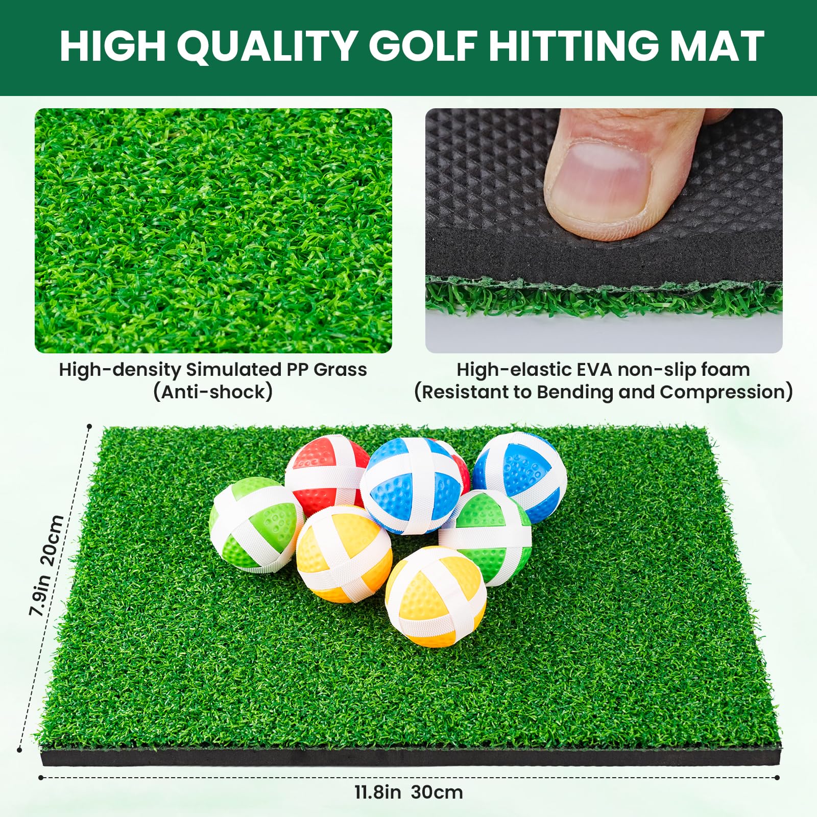 LYDARZ Battle Golf Set outdoor and indoor-friendly mat for year-round fun.