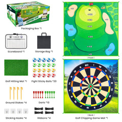 LYDARZ Battle Golf Set swing-training mat aids focus and accuracy.
