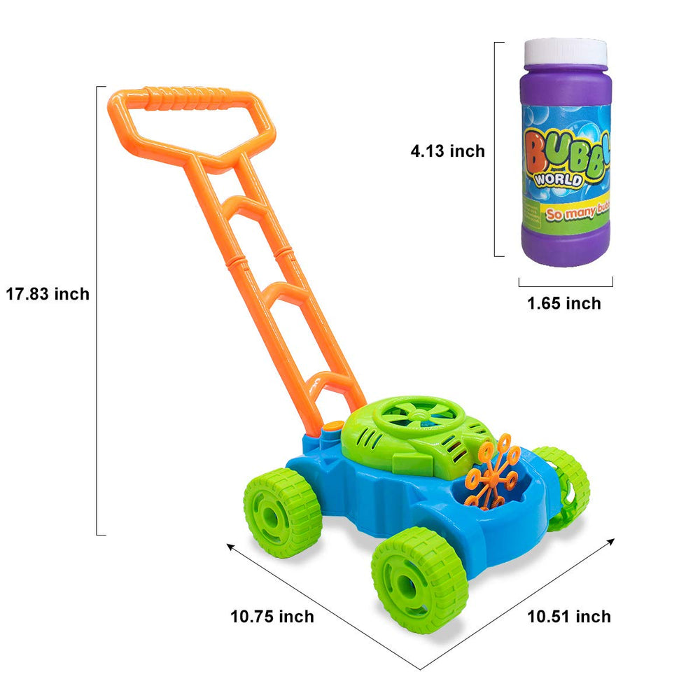 Lydaz bubble mower in action during outdoor play.