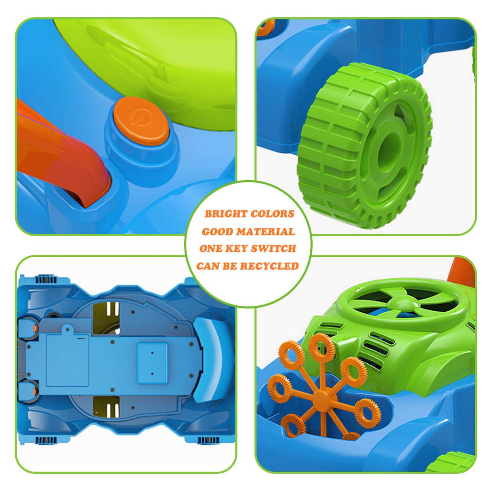 Lydaz bubble solutions included for instant garden bubble fun.