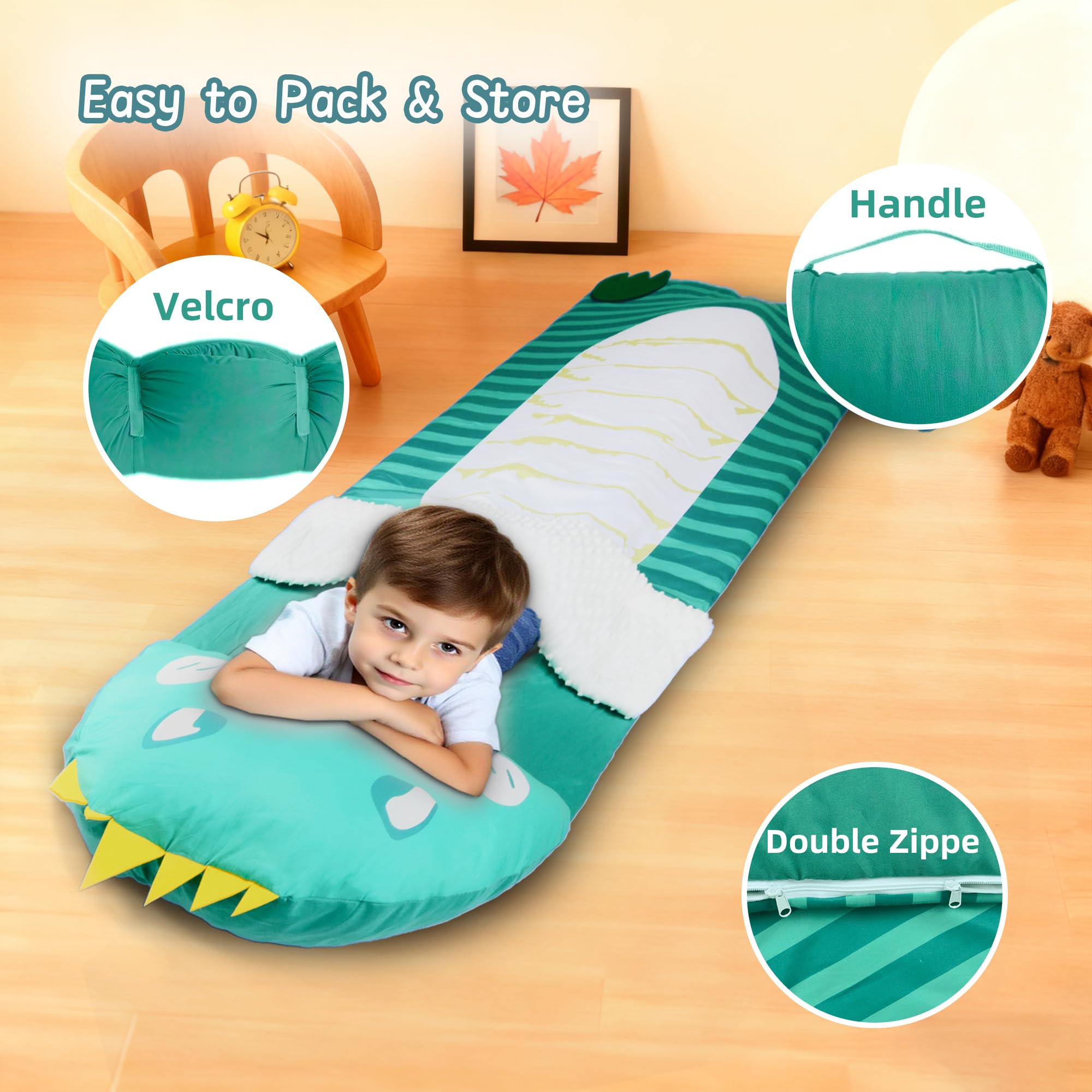 Lydaz ydaz ultra-soft fabric nap mat for cozy warmth