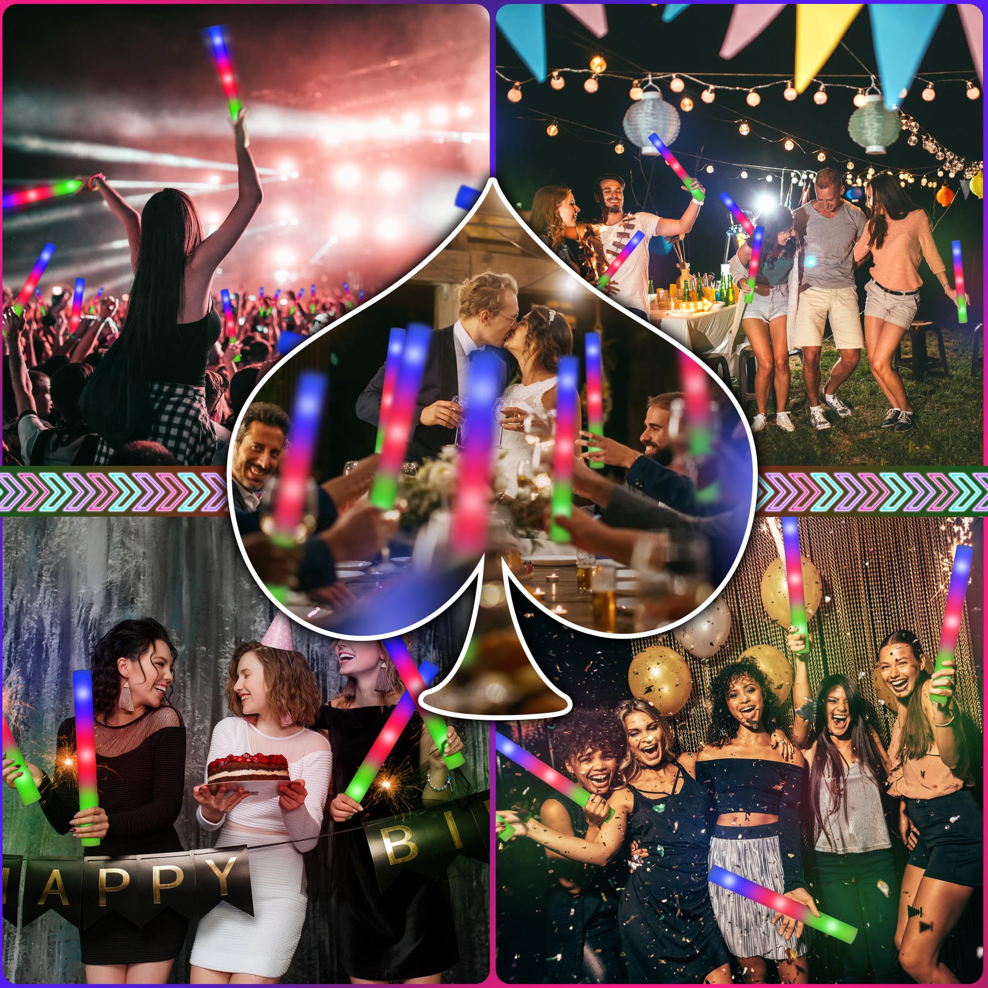 Lydazlab glow sticks foam-durable designed for kid-friendly events.