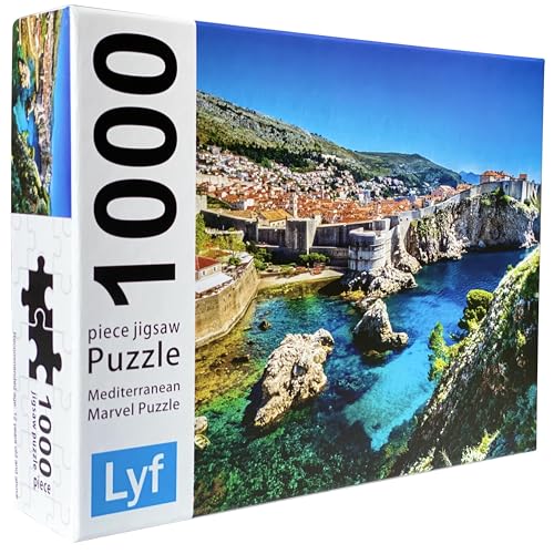 Lyf jigsaw puzzle Dubrovnik Croatia assembled view shows large finished area for wall display.