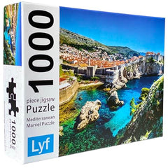Lyf jigsaw puzzle Dubrovnik Croatia assembled view shows large finished area for wall display.