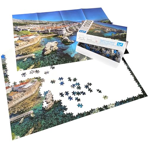 Lyf jigsaw puzzle Dubrovnik Croatia gloss finish enhances vivid artwork.