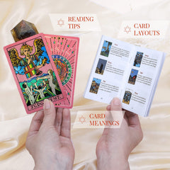 LYINGFISH gold-foil pink deck with premium detailing for luxurious readings