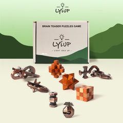 LYiUP brain teasers for adults and kids promote problem solving and tactile engagement.